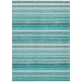 thumbnail image 2 of Addison Rugs Chantille Indoor/Outdoor Transitional Stripes Teal Washable Rectangle Rug, 5' x 7'6", 2 of 6