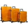 thumbnail image 1 of Dejuno 1909DJ-ORANGE Lumos Ensemble de Bagages Rigides Extensibles à Roulettes, Orange - 3 Pcs, 1 of 1