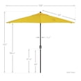 thumbnail image 5 of Havenside Home North Bend 9-foot Auto-tilt Round Sunbrella Patio Umbrella by  Sunflower Yellow, 5 of 5