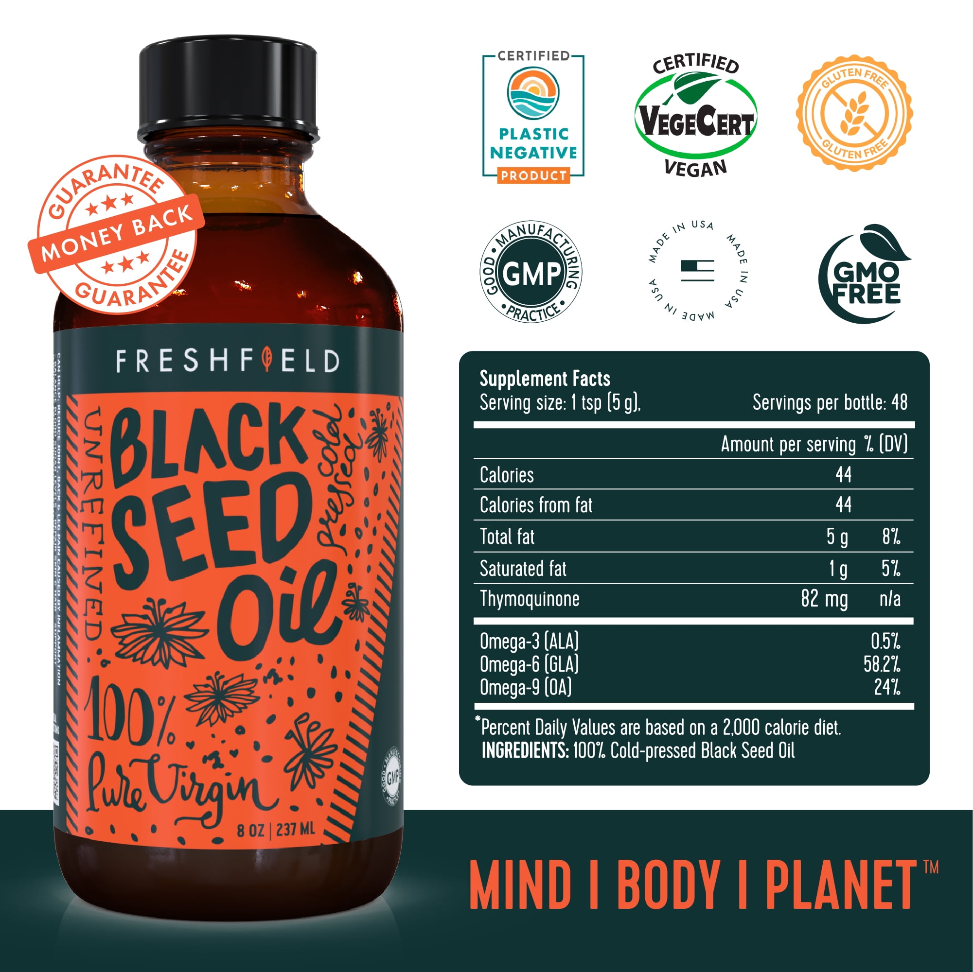 Buy Freshfield Black Seed Oil Vegan Friendly Up to 3X The