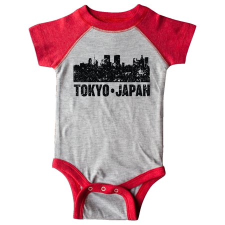 

Inktastic Tokyo Japan City Skyline with Grunge Gift Baby Boy or Baby Girl Bodysuit