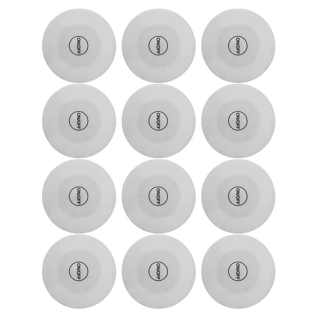 Luz LED para portavasos, 12 piezas, taza luminosa LED, luz adhesiva LED, tapete para taza LED, confiabilidad excepcional