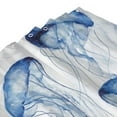 thumbnail image 3 of JOOCAR Navy Blue Jellyfish Waterproof Polyester Shower Curtain with Hooks for Bathroom Decor, 3 of 7