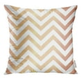 thumbnail image 1 of RYLABLUE Black Geometric Trendy Rose Gold Chevron Patterned on White Abstract Elegant Luxury Pattern Golden Stripe Throw Pillowcase Cushion Case Cover, 1 of 1