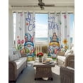 thumbnail image 4 of Easter Gnomes Bunnies Blackout Curtains 63 Inches Long, Spring Easter Eggs Floral Leaves Thermal Insulated Black Out Curtains, Darkening Window Curtain Drapes for Bedroom Living Room 42"x63" 2 Panels, 4 of 9