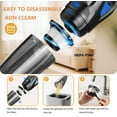 thumbnail image 2 of TRAKAR Handheld Vacuum Cordless, 28000PA Strong Suction Hand Held Car Vacuum Cleaner, Portable Hand Vacuum Rechargeable with Nozzles & LED Light for Home, Car, Office, Pet Hair, 2 of 7