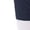 Medium Navy, White, Grey, variant on Striped Baseball Sock - NAVY, WHITE, GREY - XS