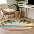 thumbnail image 5 of Round Area Rug 4 FT, Non Slip Indoor Outdoor Rug, Washable Soft Circular Carpet Non-Shedding Floor Mat for Coffee Table Nursery Foyer Balcony, 5 of 9