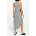 thumbnail image 3 of SIEANE Women's Sleeveless Long Dress V Neck Loose Curved Slit Hem Long Maxi Dress, 3 of 5