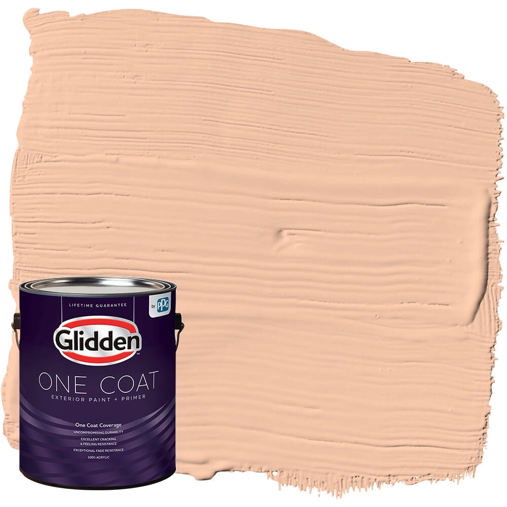 Glidden One Coat Exterior Paint + Primer, Siesta / Orange Glidden One Coat Exterior Paint + Primer, Siesta / Orange