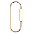 thumbnail image 1 of Brass Screw Lock Clip Practical Simple Style Car Keychain Brass Lock Keychain, 1 of 10
