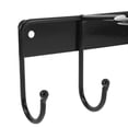 thumbnail image 3 of unbranded Black Iron Wall Ball Rack with Hooks for Basketball Football Soccer Storage, 3 of 8