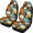 Hippie Flower, variant on ZIATUBLE Mushroom Plants Car Seat Cover Protector Auto Front Seat Protector Cover Set 2 Pack Stretchy Seat Covers for Most Car SUV Universal Car Interior Accessories Seat Dust Cover
