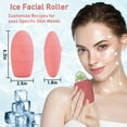 thumbnail image 3 of Ice Roller for Face, Ice Globes Cube for Facials Massager, Silicone Ice Mold Reusable Skin Care for Face & Eye Puffiness Relief Brightening Skin, Red, 3 of 8