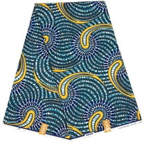 BintaRealWax Africa new 6 yards polyester fabric Batik printing process Can be used for handmade, DIY clothing,Multi purpose fabric， etc.