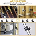 thumbnail image 5 of 30Pcs 5/16 Inch Cable Clamp Rubber Cushioned Insulated Clamp Stainless Steel, 5 of 6