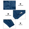 thumbnail image 5 of Men's Packable Rain Jacket Windbreaker Waterproof Lightweight XL, 5 of 7