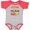 Baseball Heather and Red, variant on Inktastic Pit Bull Loved by a (dog Breed) Boys or Girls Baby Bodysuit
