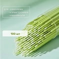 thumbnail image 2 of QianGlowDisposable Fine Point Cotton Swab Cleaning Sticks, 100 Count Super Thin Eye Makeup and Lip Liner Remover Applicators, Assorted Colors in Resealable Bag,green, 2 of 5