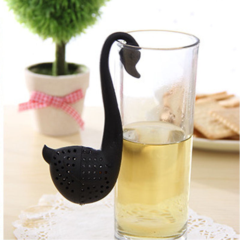 Swan Tea Infuser Herb Spice Filter Strainer Kitchen Accessories Cooking Tools LP 