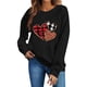 thumbnail image 5 of TaTaai Women's Valentine's Day Printed Sweatshirt, Long Sleeve Pullover Top, Round Neck Romantic Blouse, Cute Casual Wear Gift, 5 of 5
