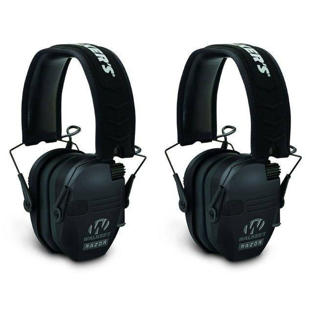 Walker's Razor Shooter Electronic Hearing Protection Earmuffs (2 Pack)