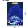 thumbnail image 3 of FMSHPON Fox Butterfly Magic Clipboard Hardboard Wood Nursing Clip Board and Pull for Standard A4 Letter 13x9 inches, 3 of 5