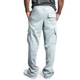 thumbnail image 5 of G-Style USA Men's Heavyweight Fleece Lounge Cargo Sweatpants, Up to 6XL, 5 of 7