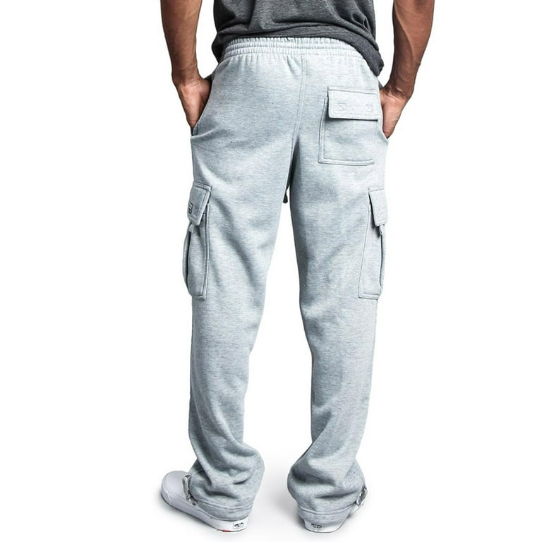 G-Style USA Men's Heavyweight Fleece Lounge Cargo Sweatpants, Up to 6XL G-Style USA Men's Heavyweight Fleece Lounge Cargo Sweatpants, Up to 6XL