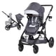 thumbnail image 1 of Baby Trend Morph Cochecito modular individual a doble, Dash Grey, 1 of 5