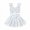 White, variant on CYRBOKO Toddler Girls Dresses with Flutter, Casual Sling-back Cotton Printed Princess Dresses White Size 4 T