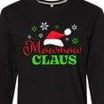 thumbnail image 4 of Inktastic Mawmaw Claus with Christmas Santa Hat and Snowflakes Long Sleeve T-Shirt, 4 of 5