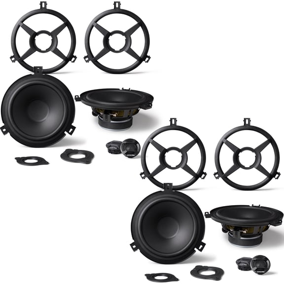 Alpine SPV-65X-WRA Front and Rear JK Speaker Upgrade Kit