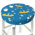 thumbnail image 3 of Gukieu Cartoon Goose Print Round Chair Cover, Dust-proof and Non-slip Bar Chair Protective Cover, Suitable for Bars, Restaurants, Offices-13 inch, 3 of 7