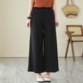 thumbnail image 7 of Pants for Women S with Pockets Pants with Stripe on The Side Dress Size 16 Women Linen Cover up Comfy plus Size Glitter Dress Corduroy plus Elastic Waist Pant 3 Strip Black 3XL, 7 of 7