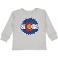 thumbnail image 3 of Inktastic Colorado Flag Sunflower Boys or Girls Long Sleeve Toddler T-Shirt, 3 of 5