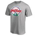 thumbnail image 2 of Men's Ash Philadelphia Phillies Cooperstown Collection Forbes T-Shirt, 2 of 3