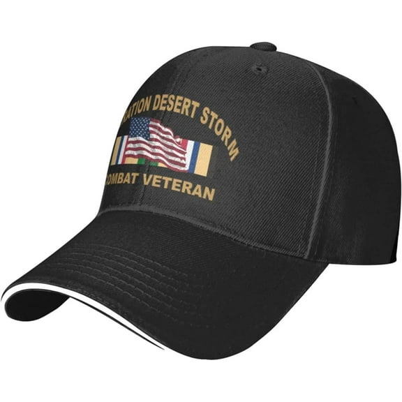 Operation Desert Storm Combat Veteran Hat Adjustable Baseball Hat for Men Women Cap Casquette Hat
