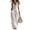 *White, variant on VBVC Women's Cotton-Linen Cargo Jumpsuit,V-Neck Button Down Romper For Women,Ladies Summer Sleeveless Wide Leg Outfit Set with Pockets,White,S-2XL
