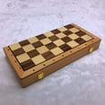 thumbnail image 4 of 15 "x 15" Juego De Ajedrez De Madera Tablero De Ajedrez Plegable Piezas Hechas A Mano Tablero De Madera Sunnimix ajedrez internacional, 4 of 5