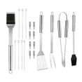 thumbnail image 1 of koolsoo oshhni Heavy Duty BBQ Grilling Tools Set, Thick Stainless Steel Spatula, Fork, 20PCS, 1 of 9