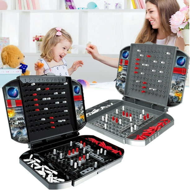 Juego De Batalla Naval, Juego De Mesa De Estrategia De Juego De Guerra, Juguete De Batalla Doble Portátil Para Niños Guardurnaity FN007073-01