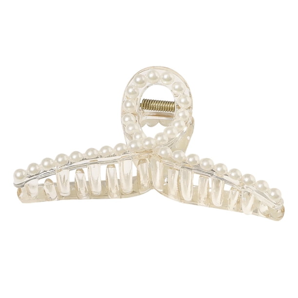 Sonducket 1 Uds. De pinzas para el pelo para mujer, hipérbole, perlas grandes, pinzas para el pelo, pasadores de peinado para maquillaje, horquilla de Accesorio para el cabello estilo 10
