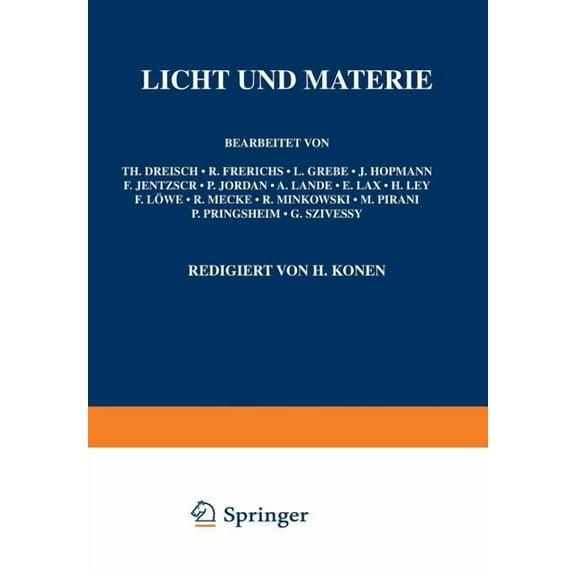 Handbuch Der Physik Licht Und Materie, Book 21, (Paperback)
