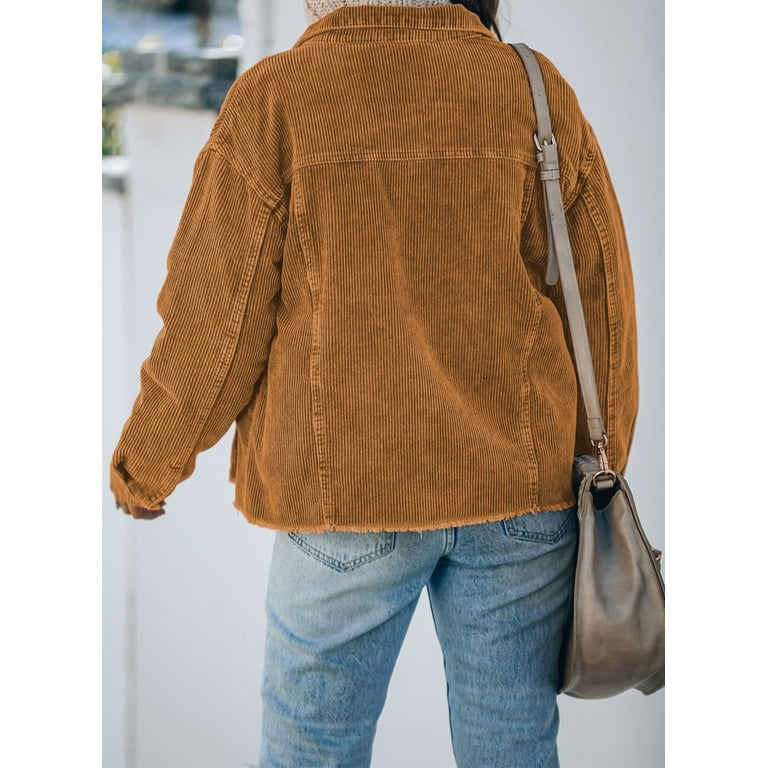 Plus size 2024 corduroy jackets