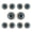 Blue, variant on Halloween Eyes Semi-circular Bowl-shaped Hollow Eyes Bleeding Eyeballs Spoof Horror Eyeball Toys Halloween Gifts 10 Pcs Blue Small Black Pupils