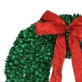 thumbnail image 3 of Northlight Pre-Lit Glittered Leaves Artificial Christmas Wreath - 28-Inch, Clear Lights, 3 of 4