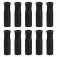 thumbnail image 1 of Unique Bargains Lot de 10 Embouts de Paille en Silicone, Embouts de Pailles Réutilisables Souples pour Pailles en Acier Inoxydable de 1/4 Pouce (6mm), Noir, 1 of 7