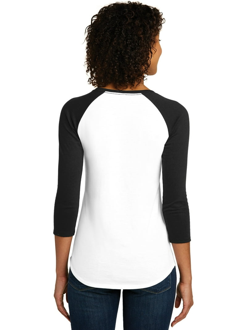 District Women's Fitted Very Important Tee 3/4-Sleeve Raglan