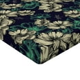 thumbnail image 2 of Ambesonne Vintage Fitted Sheet, Blossoms Dragonflies, Twin Size, Mint Green and Dark Blue, 2 of 3